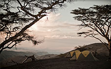 Camping near Mount Lengai